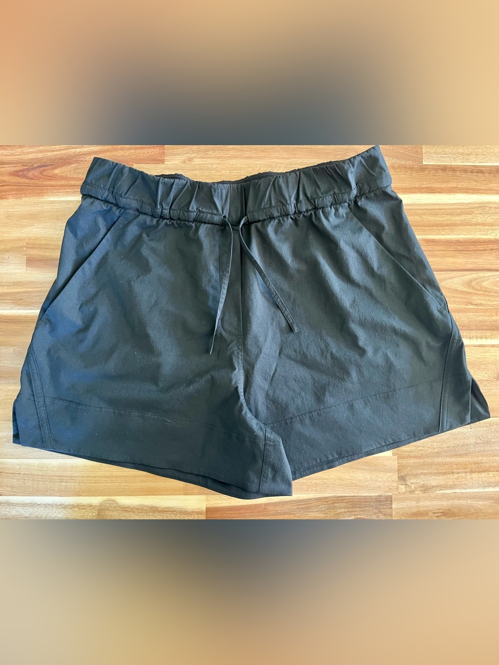 Women's Black Drawstring Shorts